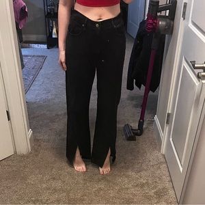 Abercrombie Black 90s relaxed jeans